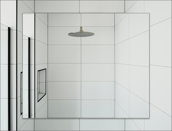 Bathroom tiling with shower